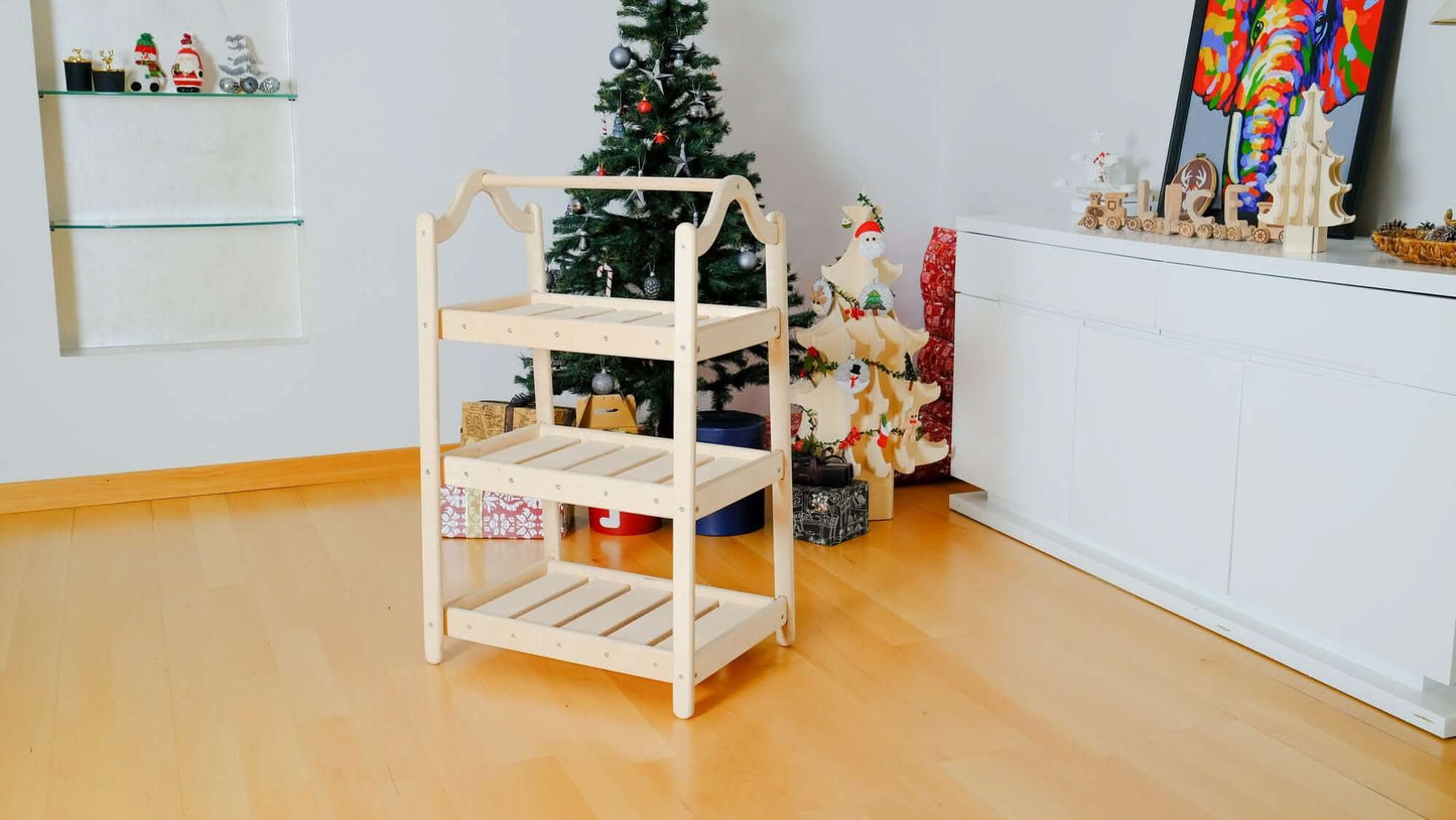 Montessori Wooden Wardrobe Set