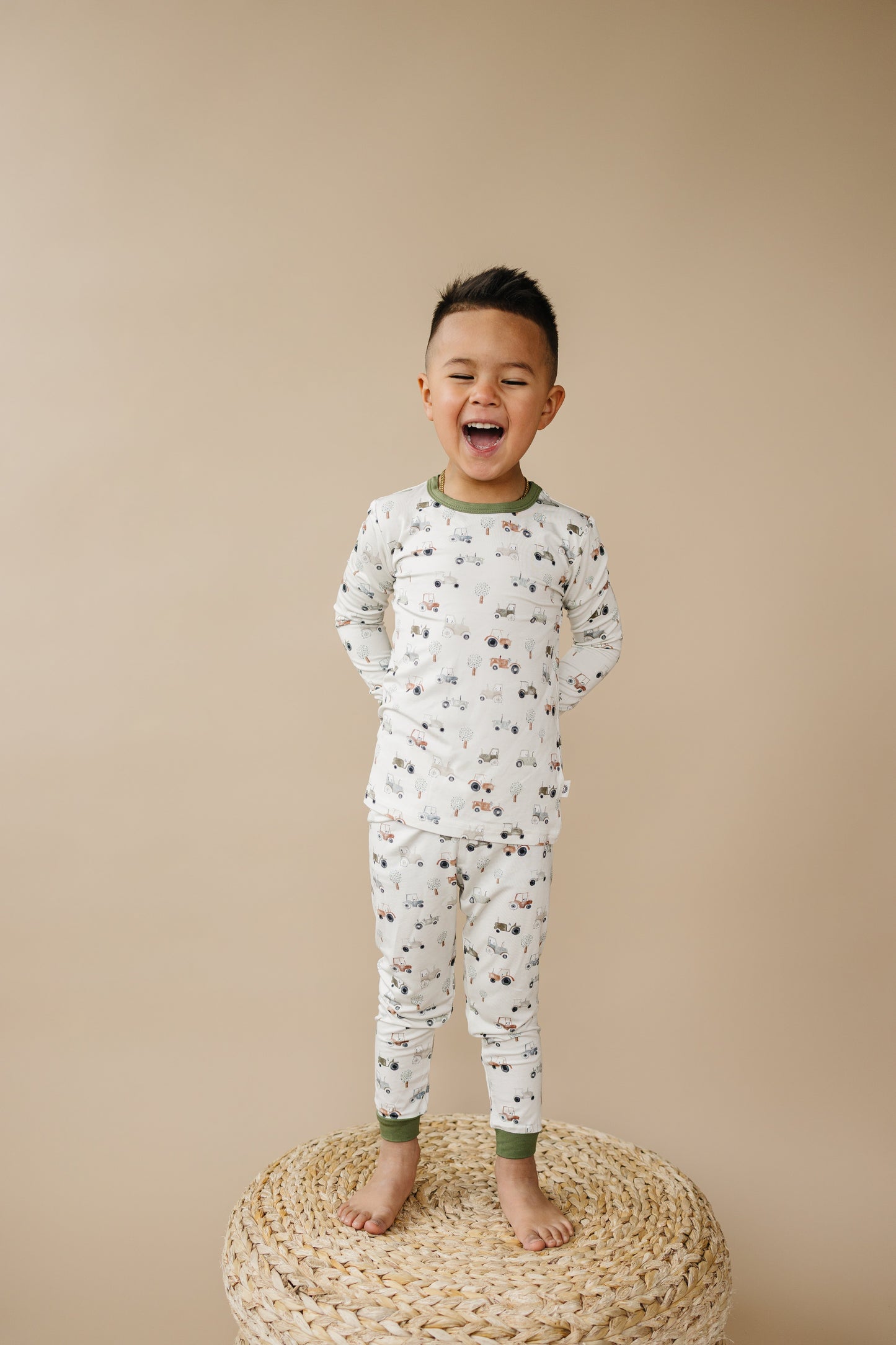 Tiny Tractors 2pc Bamboo Pajamas