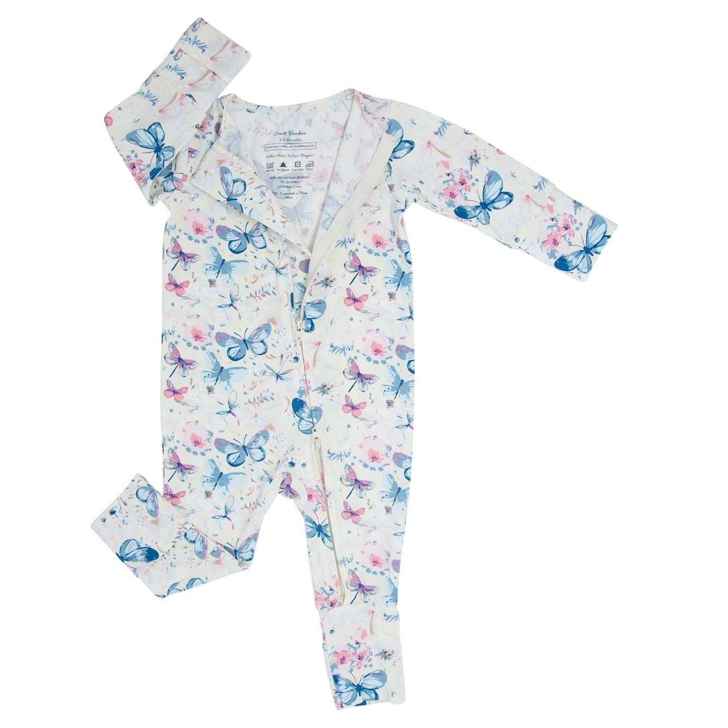Watercolor Butterfly Convertible Romper
