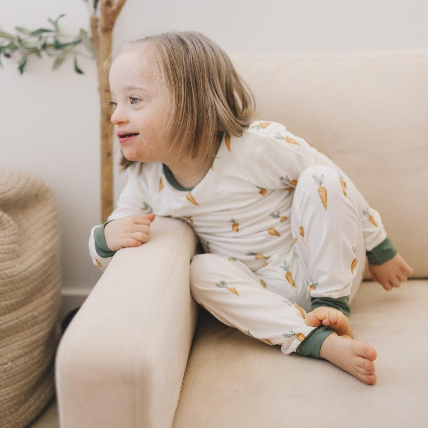 Keep Calm and Carrot On 2pc Bamboo Pajamas