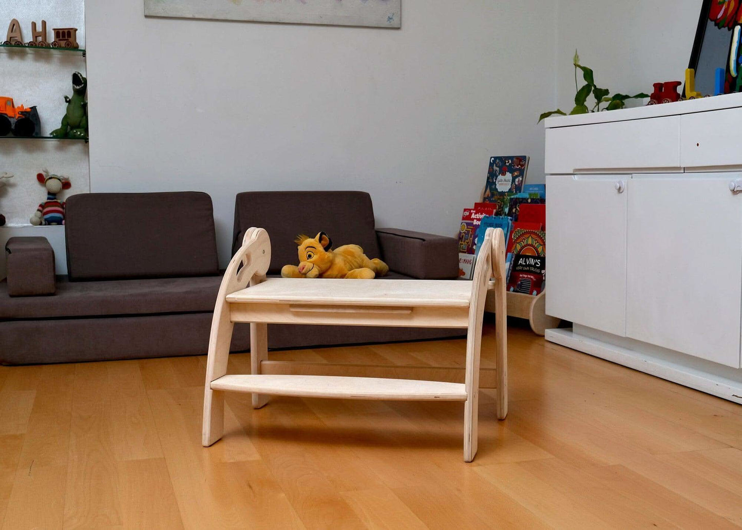 Twins Montessori Kitchen Stool - Wooden Step Stool