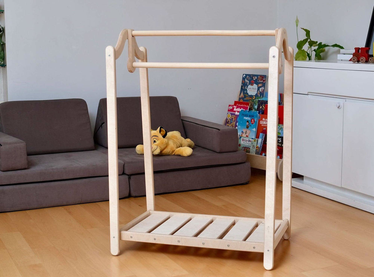 Wooden Kids Clothing Rack