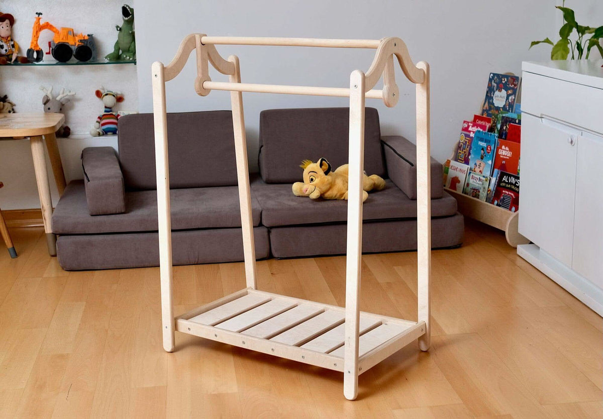 Wooden Kids Clothing Rack