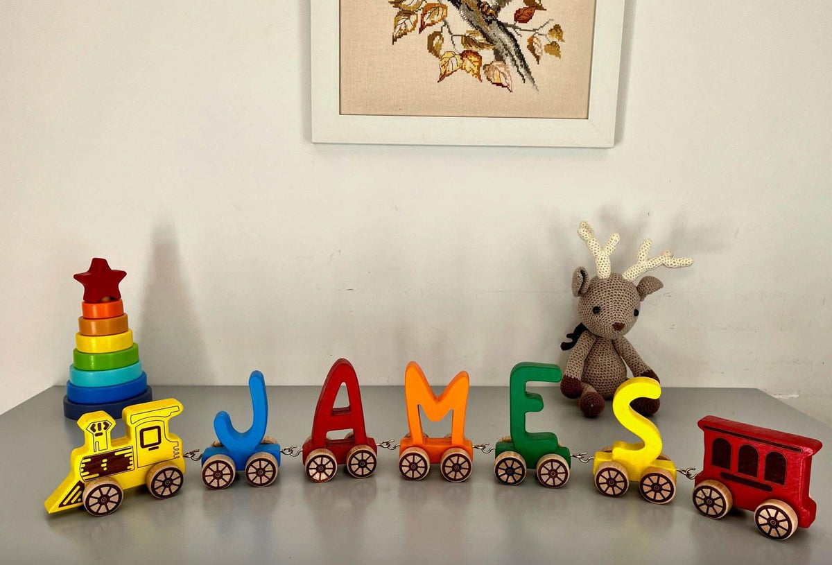 Wooden Letter Train Puzzle