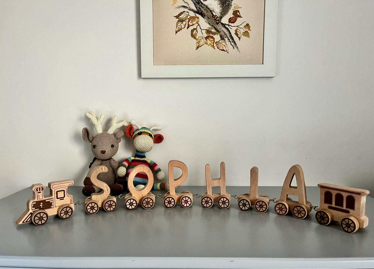 Wooden Letter Train Puzzle